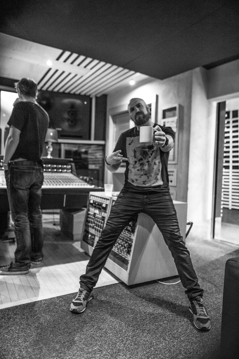 thescript's tweet image. Quick cup of caffeine before another week in the studio. BOOOOM!