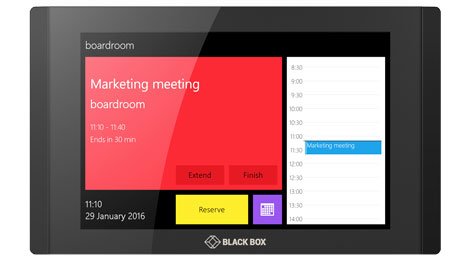BlackBoxEMEA's tweet image. STOP overbooking WELCOME more efficient meetings with #InSession, a smart #roomscheduling solution. black-box.eu/InSession