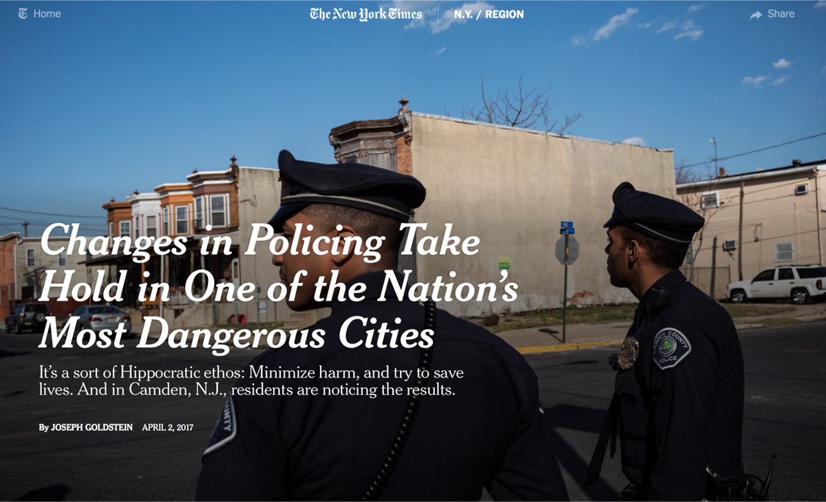 Changes in Policing Take Hold in One of the Nation’s Most Dangerous Cities nyti.ms/2oq1zM3