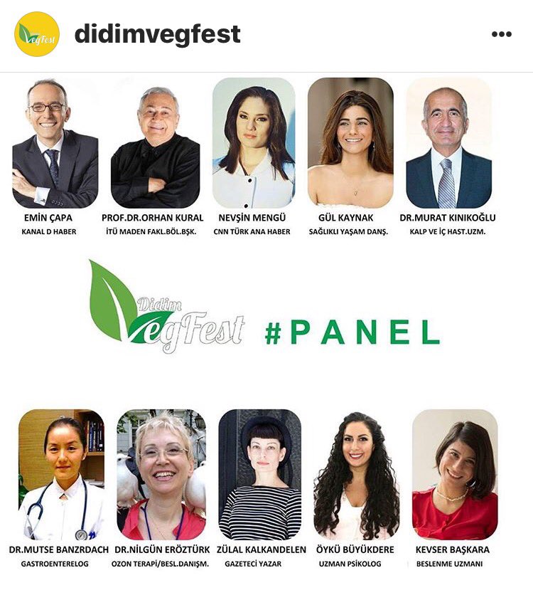 Türkiye'nin ilk vegan festivali Vegfest'teki panele ben de katılacağım.29-30 Nisan'da TR'nin ilk vegan dostu kenti Didim'de buluşmak üzere.😊