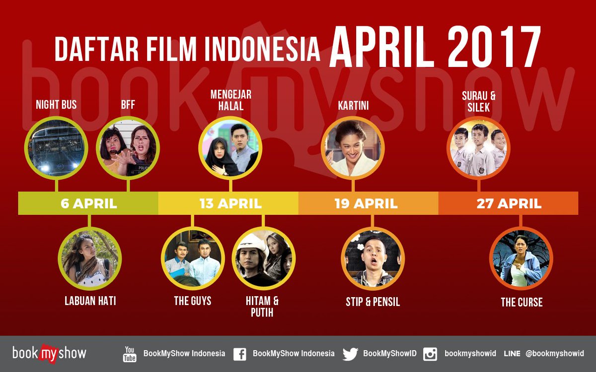 🎬 Berikut daftar <a href="/FILM_Indonesia/">FILM_Indonesia</a> tayang April 2017. Mana yang kalian tunggu-tunggu? bit.ly/2osAurX