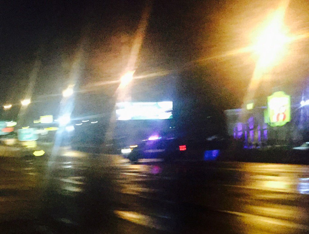BrettandTracy's tweet photo. Rock Road westbound on Kellogg exit shut down semi truck accident. Heads up people @BrettandTracy https://t.co/Qf2WOUAU3G