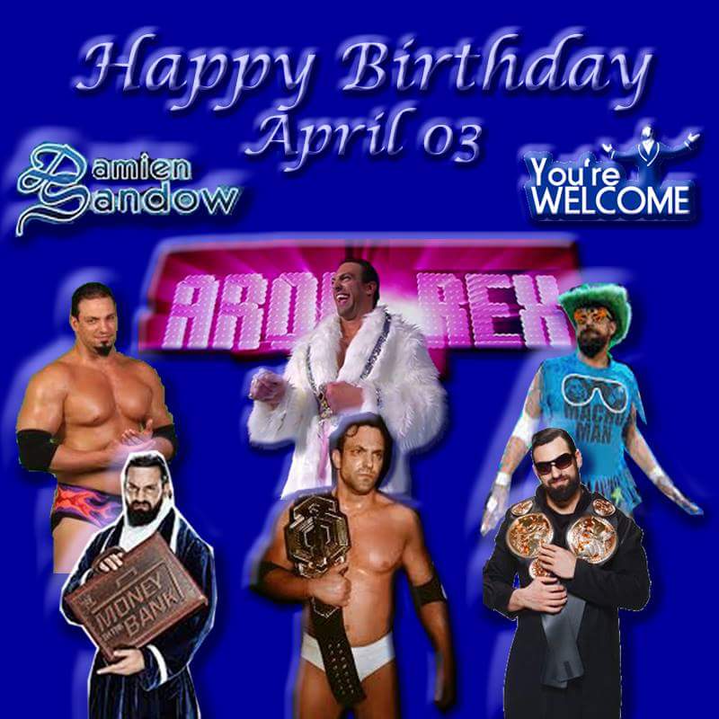 Happy Bday to inaugural Impact Grand Champion also once known as Damien Sandow in the WWE. 