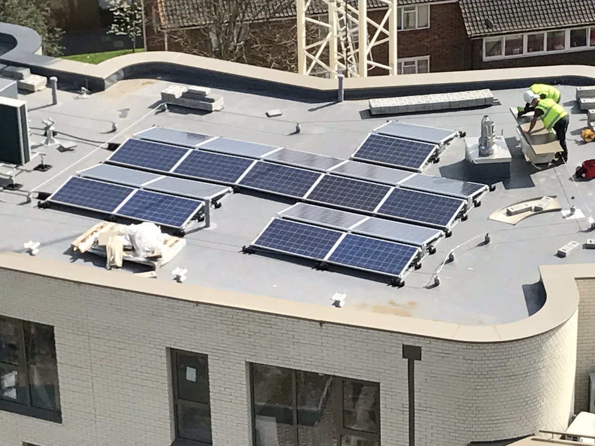 Good to see #solarpower on roof of new homes #fairviewhomes. In #GospelOak #byelection. Big fan of #renewableenergy #solartradeassociation