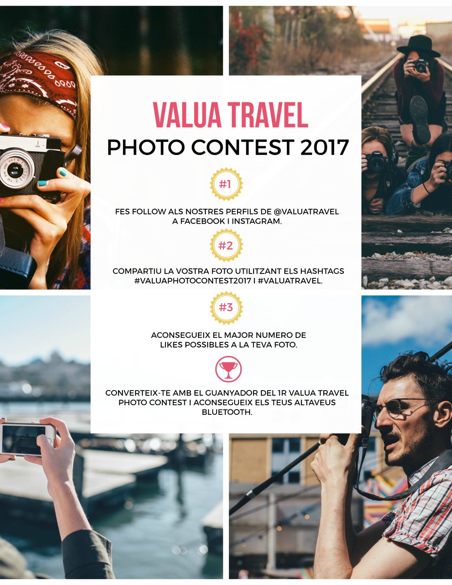 Bones ✌️ #ValuaTravelers! Arranquem la primavera amb el #ValuaPhotoContest 2017. Llegeix tota la informació: bit.ly/2o2jdVh
