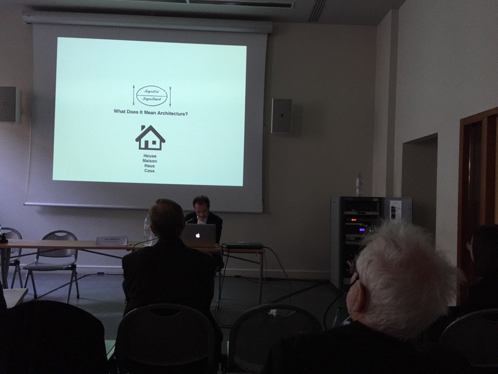 Map_Arch_Crit's tweet image. Marco Biraghi giving the keynote lecture of our 3rd workshop: Towards a Geography of Architectural Criticism, Paris