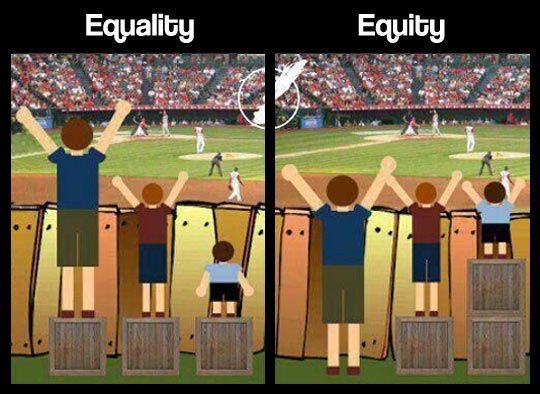 MrsKuepper's tweet photo. "Equality does not mean equity." #idoe #widaconference https://t.co/hkB8Zqrywg