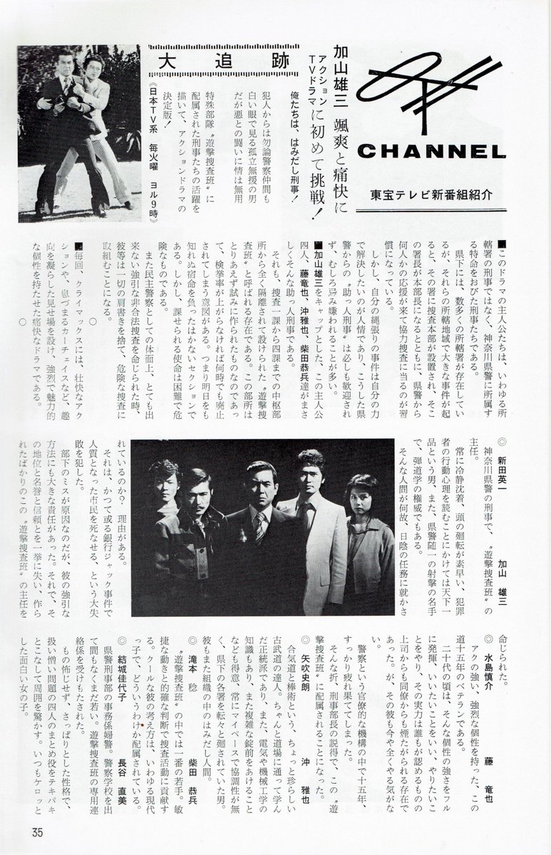 大追跡 刑事ドラマ LD 加山雄三、沖雅也 【公式通販】