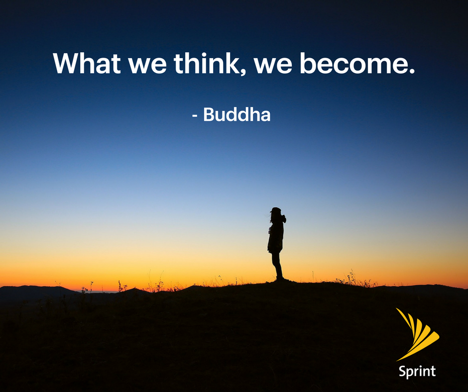 SprintHammond's tweet photo. Great reminder to think positive. https://t.co/Ib2lq9fpnb