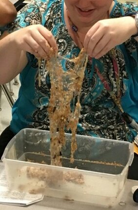 PreKTeacher22's tweet photo. Learning what birds eat and making bird seed slime!Tried clear and white glue #ournewnormal @DKS4PV @mrsmc_ees @MadCoSchools @HomeoftheCubs https://t.co/iisgTh482r