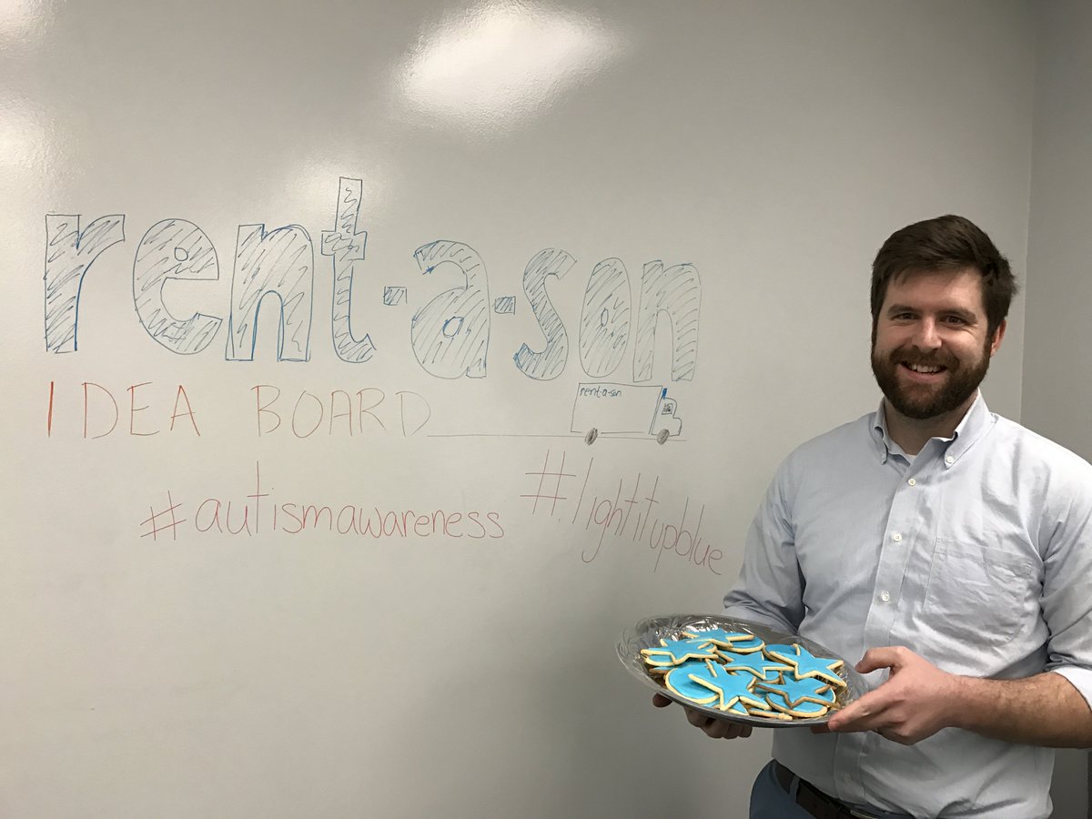 rentason's tweet photo. Raising money this month for Autism Awareness. #lightitupblue #autismawarenessmonth https://t.co/ZT9tGs8WMB