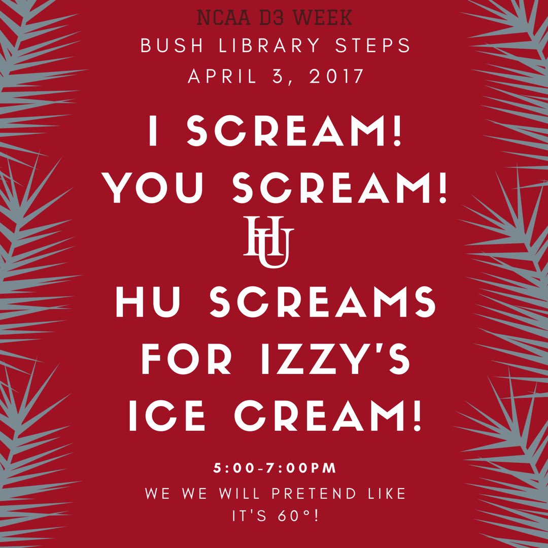 hamlinevball's tweet photo. Even if it doesn't feel like spring, we're going to do spring – like things! #icecream #hamlineproud #D3week https://t.co/VDQ2EUIw5I