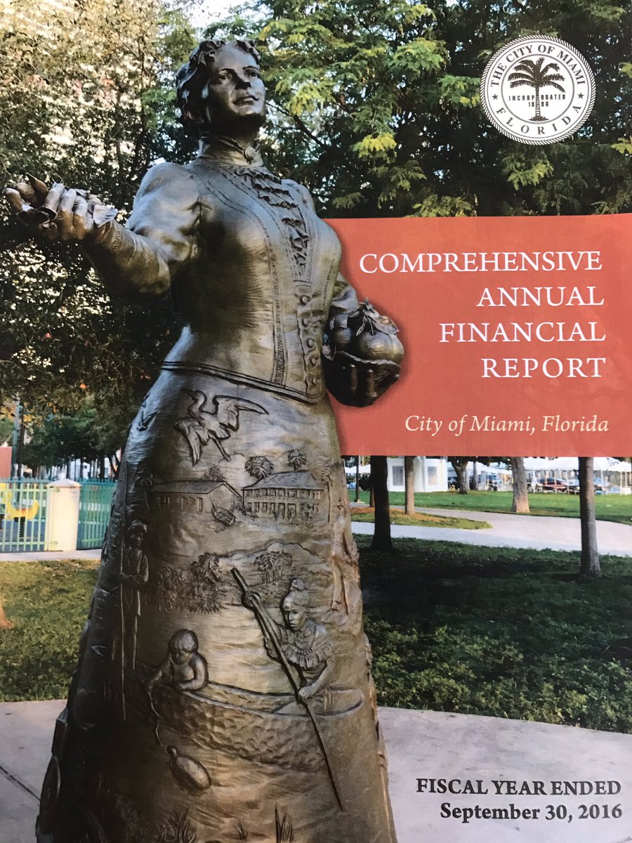 MiamiFinance305's tweet photo. The City has issued it's CAFR and PAFR for FY16! Great job team! Take a look: https://t.co/MfLdgWUOO6 #rightontime 👌🏼😎@GFOA @CityofMiami https://t.co/qJmLdAUbT6