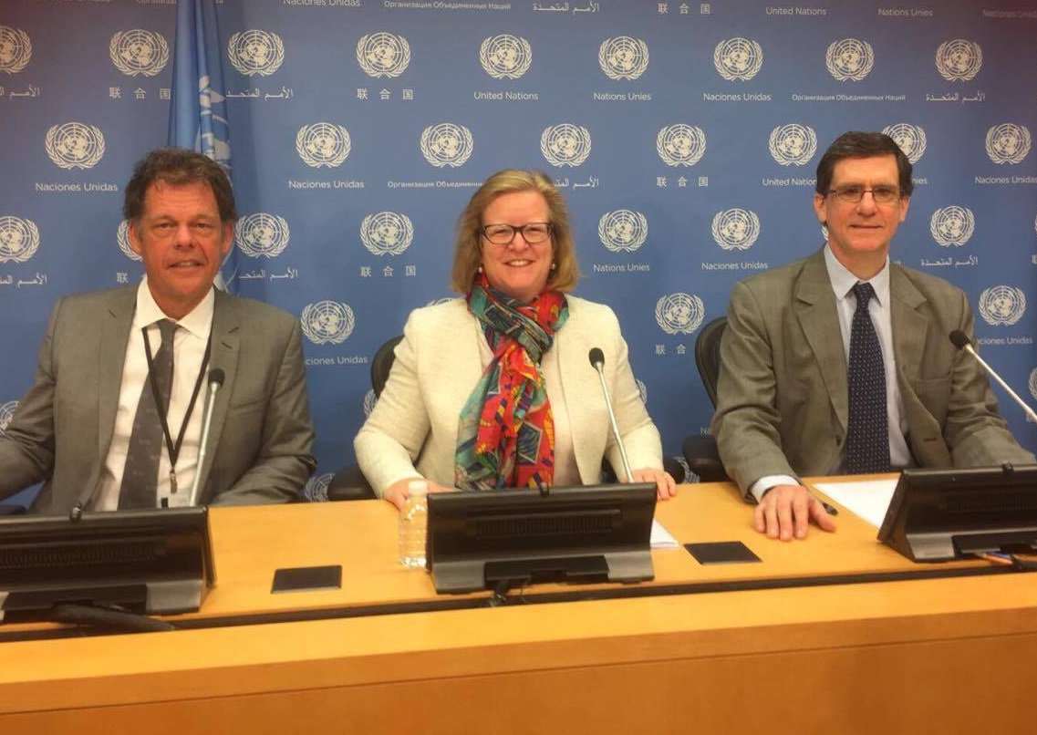 REN21's tweet photo. .@ren21 holding press conf. @UN headquaters NYC to launch its Renewables Global Futures Report #RenewablesRising https://t.co/fY8VXEJGLs https://t.co/bweTOWuEnc