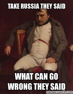 RealNapoleon_'s tweet photo. Those Russians are wizards or something.. That winter storm came out of nowhere #reminiscing https://t.co/eh2ZSA6c0q