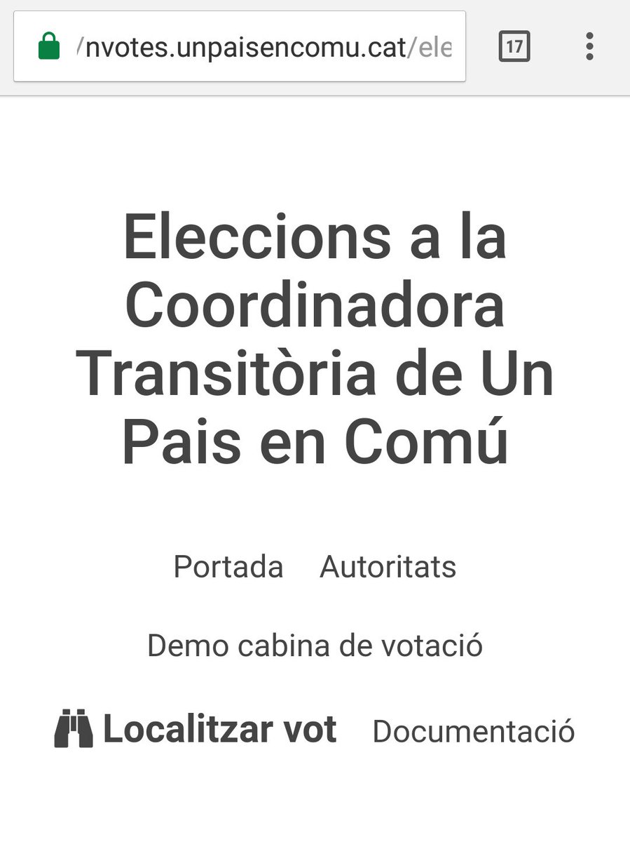 Tamarillo3's tweet photo. Jo ja he votat la llista #EquipECP per @UnPaisEnComu Al final del procés pots verificar q s'hagi emès el teu vot corrextament #sumemXguanyar https://t.co/BFjJmOiJSJ