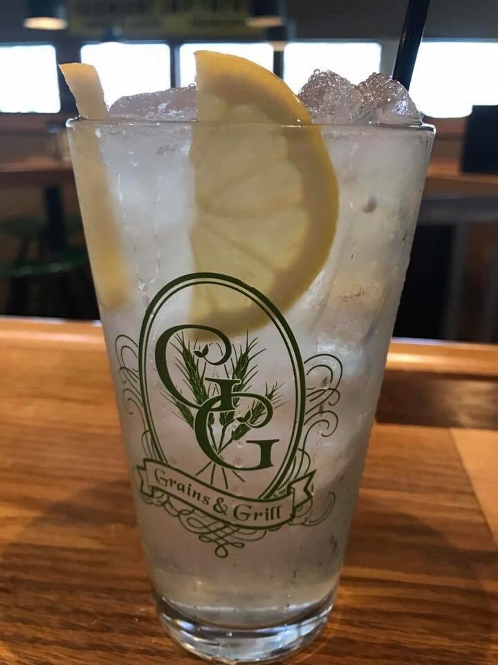 Gin and Rose Water Spritz: Bombay Sapphire gin, house simple syrup, St. Germain, fresh lemon, rose water.  #cocktails #gin