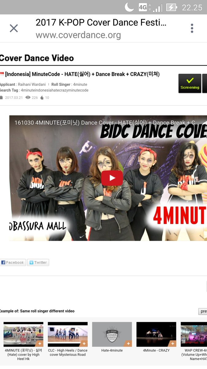 Guys bantu sebar ya, dibuka linknya trs klik SCREENING dan I like it ya! Thanks 💗 
coverdance.org/contest/round1…