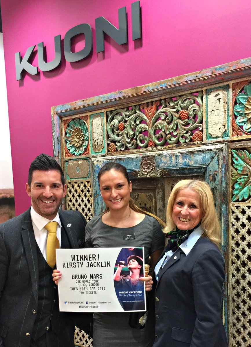 Paul_Melinis's tweet photo. Great to see Kirsty @KuoniCambridge today. Congratulations on winning the @TeamInsight_UK Bruno Mars tickets @InsightGreta #BOOKTOTHEBEAT https://t.co/JxIugKhIoz