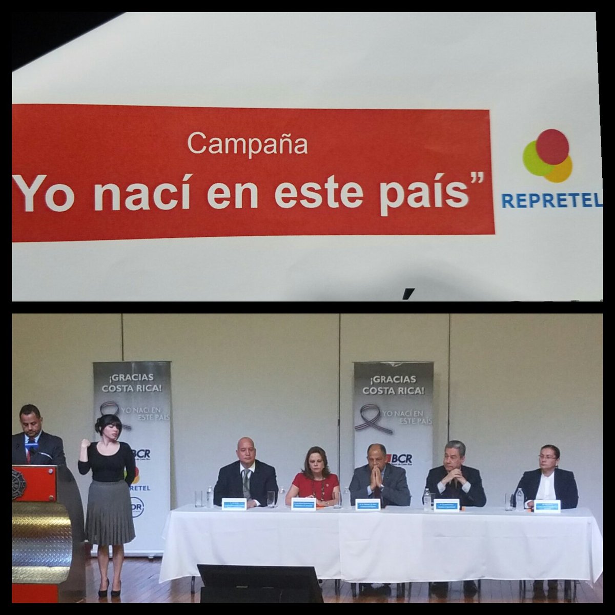 Silvilca's tweet photo. Entrega del dinero recolectado con la campaña" Yo nací en este país" .En vivo por Facebook de Repretel y a las 12md por @noticiarepretel . https://t.co/1aYx3lYPrC