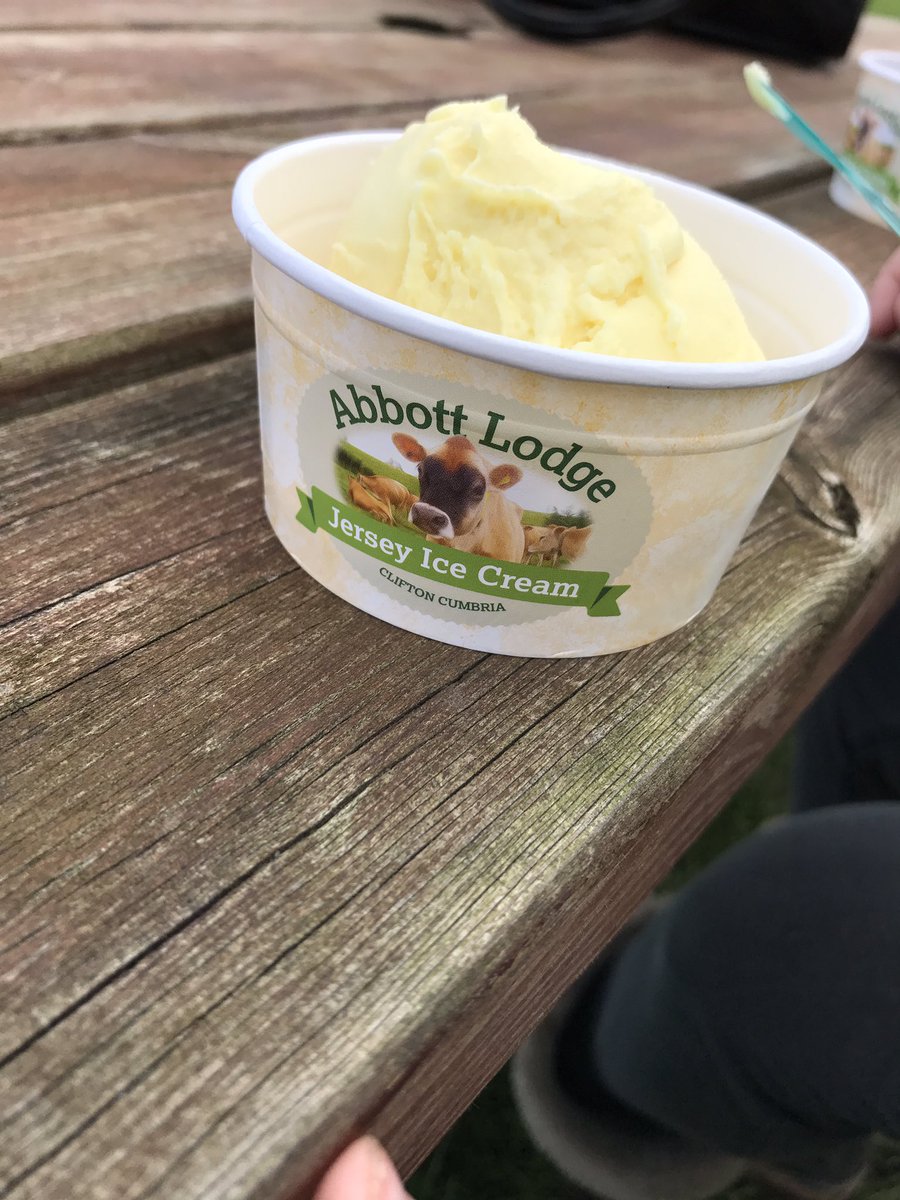 Called in @Abbottlodge for jersey ice cream after spend nice day @lowthercastle #NotJustLakes #LakeDistrict #cumbria