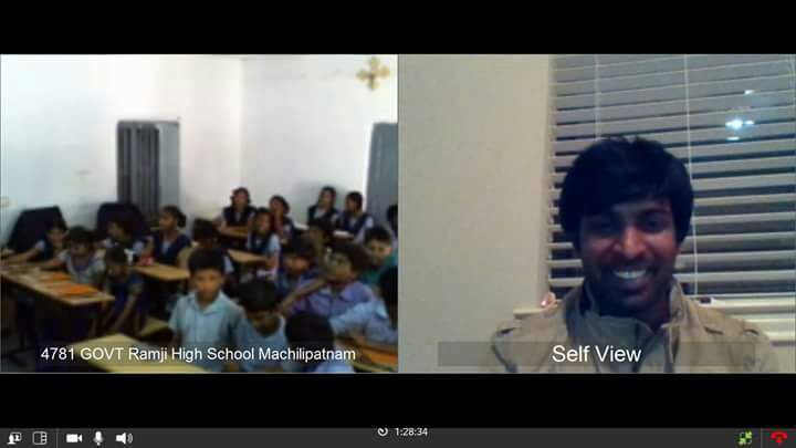APJanmabhoomi's tweet photo. #NRISchoolconnect Another unique initiative  to connect diaspora to Govt schools live launched at California by Mr.Jayaram Komati https://t.co/bLnOsyJBiy