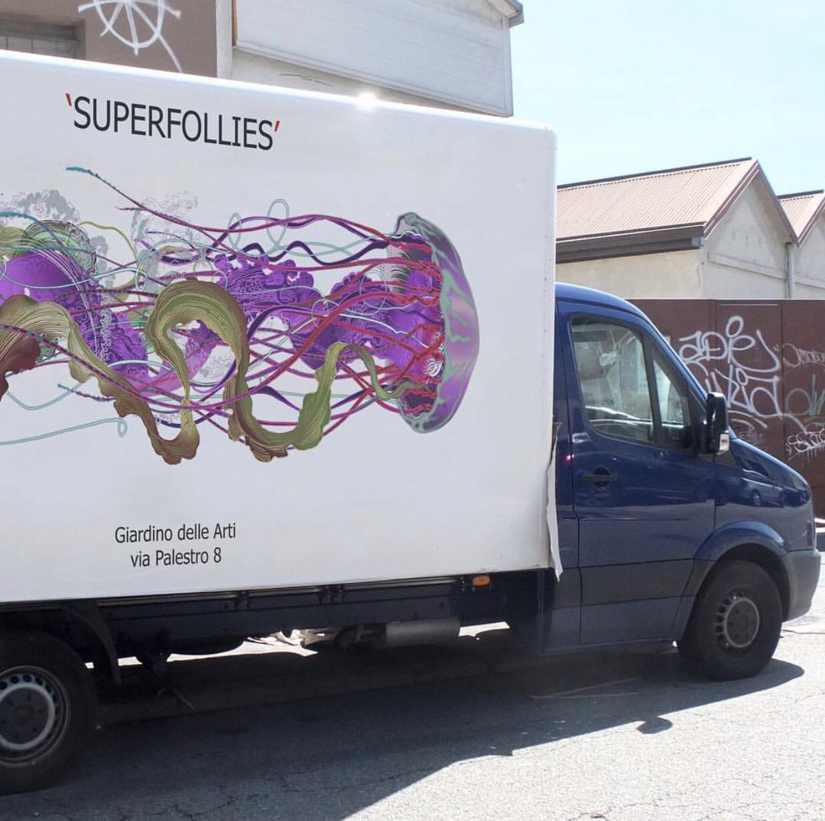 TBeasties's tweet photo. On another van in Milan! Gearing up for Superfollies!!!! Tuesday night!
#superfollies #secretgardenadventure #nobodyandco #mdw2017 https://t.co/r3h19Bj1i1