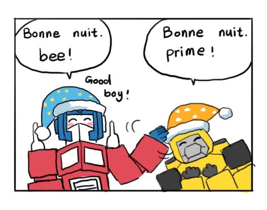 Bonne nuit,Optimus? 