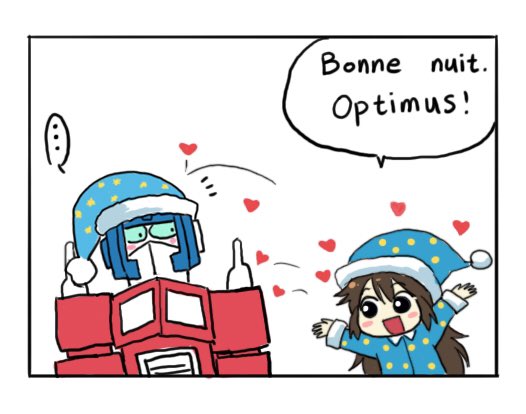 Bonne nuit,Optimus? 