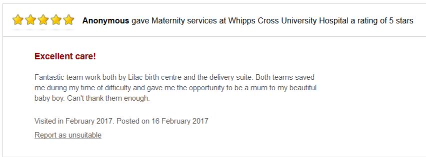 NHSBartsHealth's tweet photo. It's our fifth birthday so a great time to reflect on some of the lovely five star patient feedback we've received! 🌟🌟🌟🌟🌟 #BartsHealth5 https://t.co/UTD3MzxUc5