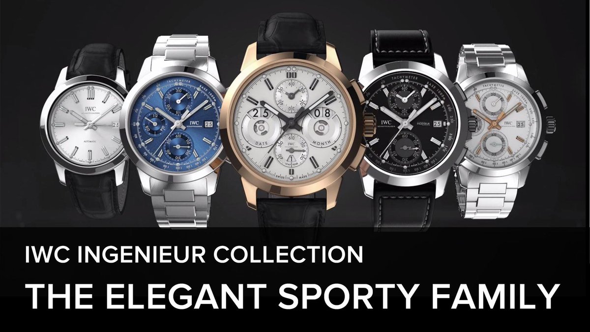 IWC's tweet photo. The new #IWCIngenieur Automatic’s functional design recalls the Ingenieur models of the 1950s.  #IWCRacing
 https://t.co/bcS9gXYc1Y https://t.co/JEJ6yz4FmP