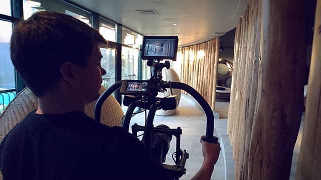 Taking the #movipro for a spin at Aqua Sana this morning. Getting the whole spa to ourselves was 👌 but getting up at 4am was ☕☕☕.