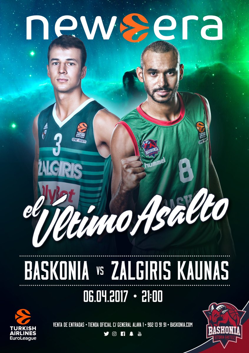 Baskonia's tweet photo. El jueves vuelve la @EuroLeague al Buesa con el partido frente a @bczalgiris. Sorteamos 2️⃣ entradas VIP: síguenos y haz RT #GoazenBaskonia https://t.co/ENvrDCc9c8
