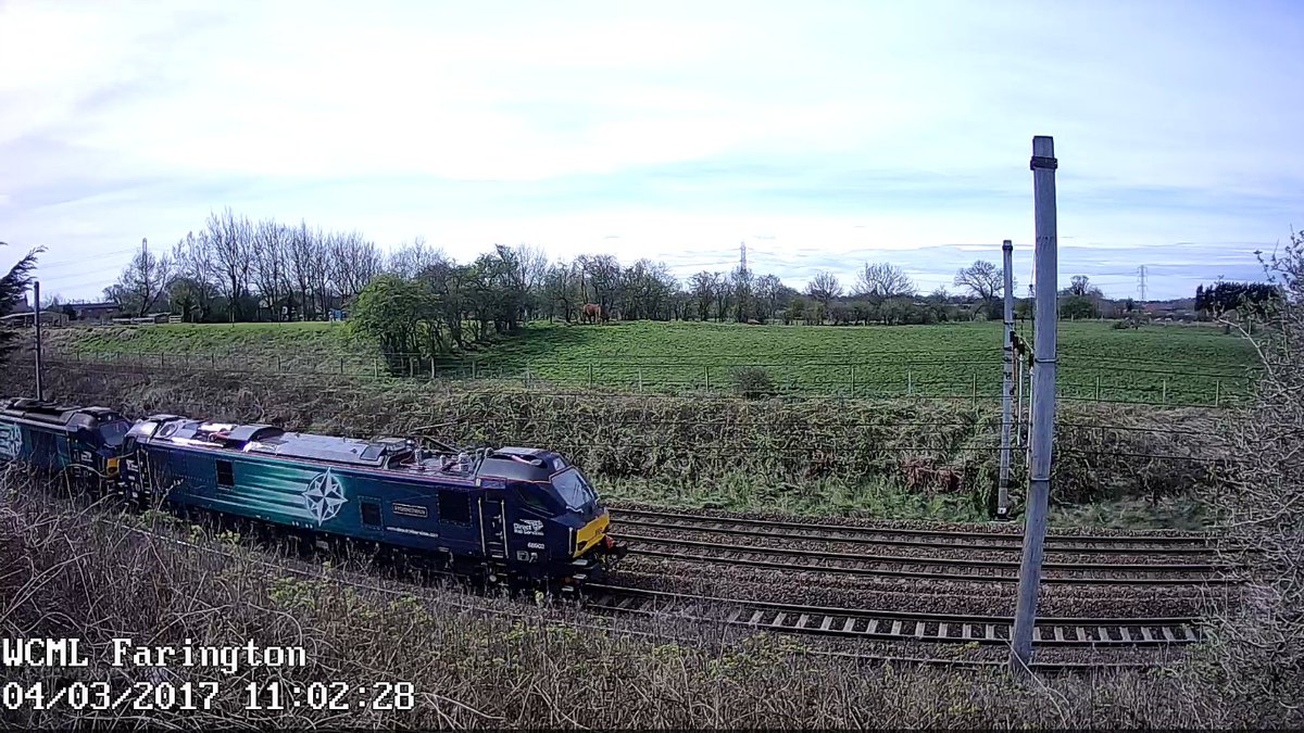 busandtrainpage's tweet photo. @DirectRail 88002 on 1st freight working with 68025 passing @railcamlive #Crewe2 #FaringtonJct #Preston and #BLS cams https://t.co/HO2vI76JdJ