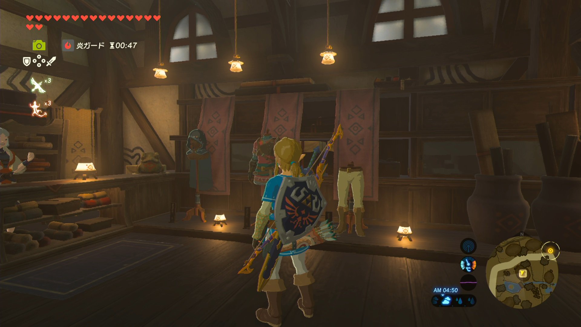 Nore139 ブレスオブザワイルドのメインビジュアルと同じ装備は英傑の服 ハイリアのズボン ハイリアのフード 旅人の盾 兵士の剣 兵士の弓 古代兵装 矢 あたりかな ハイリアの盾も悪くない感じ T Co Sn2zrbavnq Twitter