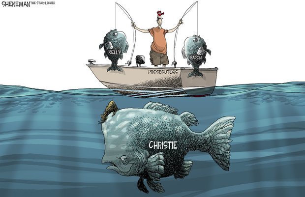 RobinGlover's tweet photo. Chris Christie: The one that got away | Sheneman cartoon https://t.co/IHrCTU2sRE https://t.co/snDYqWrkyP