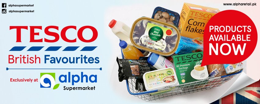 TescoAlpha's tweet photo. Great Britain's favourite supermarket brand TESCO exclusively at Alpha. LG Floor, The Ocean Mall - Clifton.#TescoAtAlpha
@nadeemPlanetN https://t.co/5Nebo38xqV