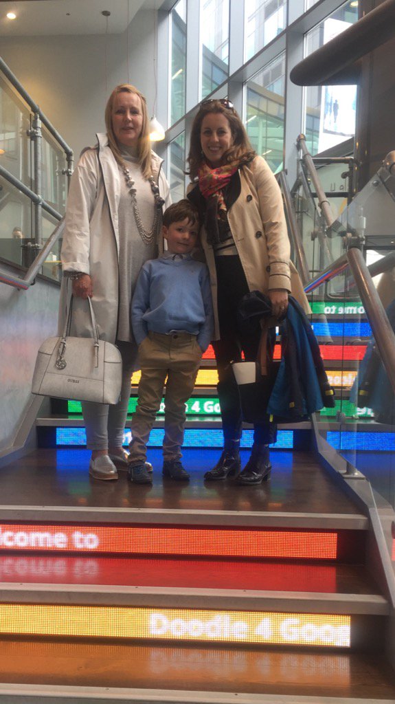 All here and ready to support Michael Coughlan at #Doodle4Google