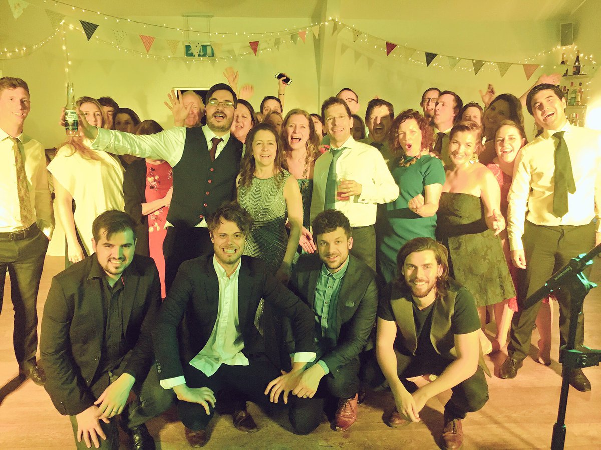 Kathryn and Oliver you were wonderful! Thank you for having us 🙏🏄🚂 #wedding #love #bride #groom #livemusic