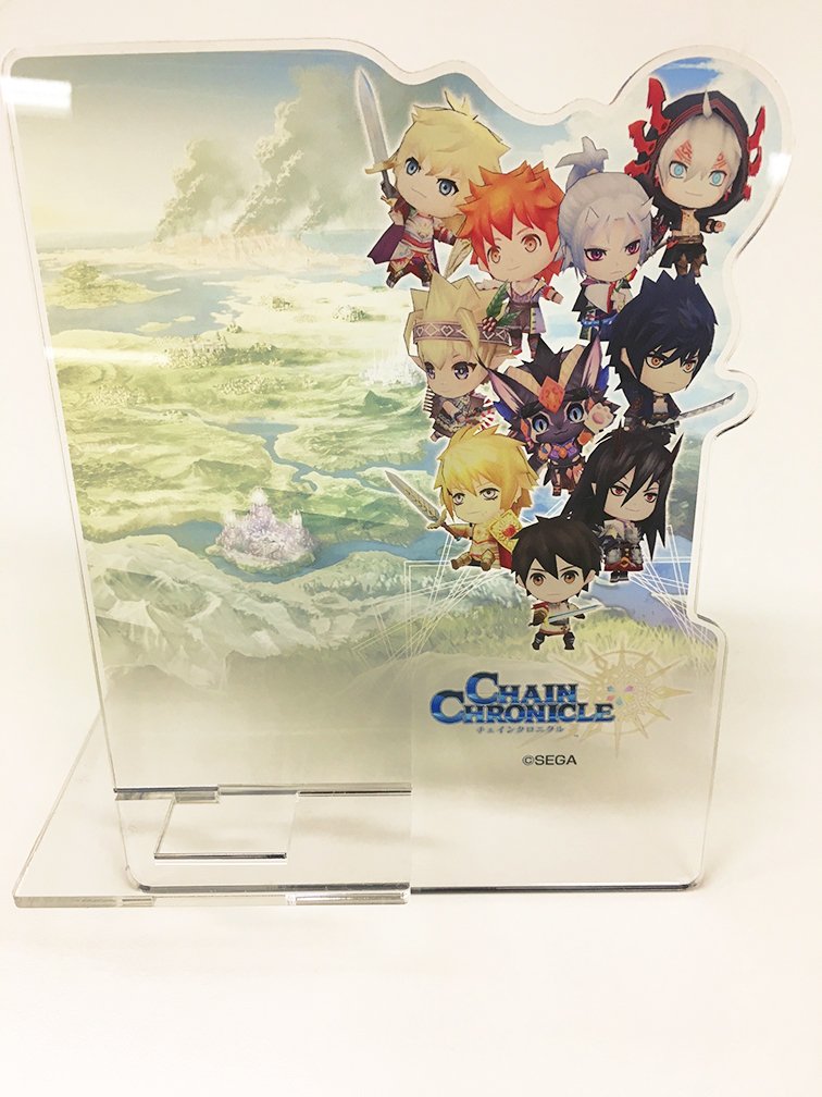 チェインクロニクル公式 チェンクロ アニメイトカフェで限定販売中のグッズが到着しました アクリルスマホスタンドは淡い色味でとても綺麗な仕上がりです チェンクロ チェンクロ3 1 3