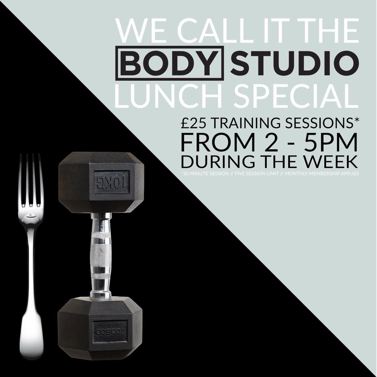 We call it the #lunch special for freelancers - five 30 min sessions from 2pm-5pm during weekdays for only £25 each! #mondaymotivation