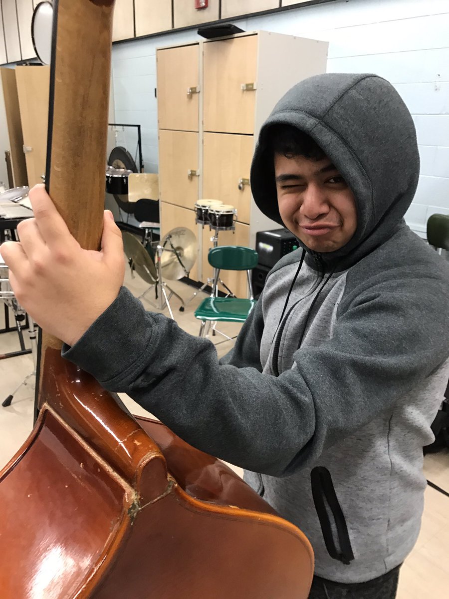 CaseHSBandOrch's tweet photo. Newest member of the Case Bass Bad Boys! #Music4lyfe #SoarHigh #AchieveYourDreams https://t.co/i1SBi0N62r