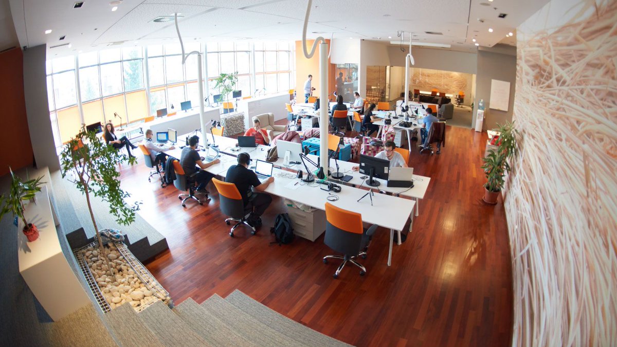 TopResume's tweet image. These cool office spaces make #DontGoToWorkUnlessItsFunDay a daily holiday. buff.ly/2nqAXH6 by M.A. Smith