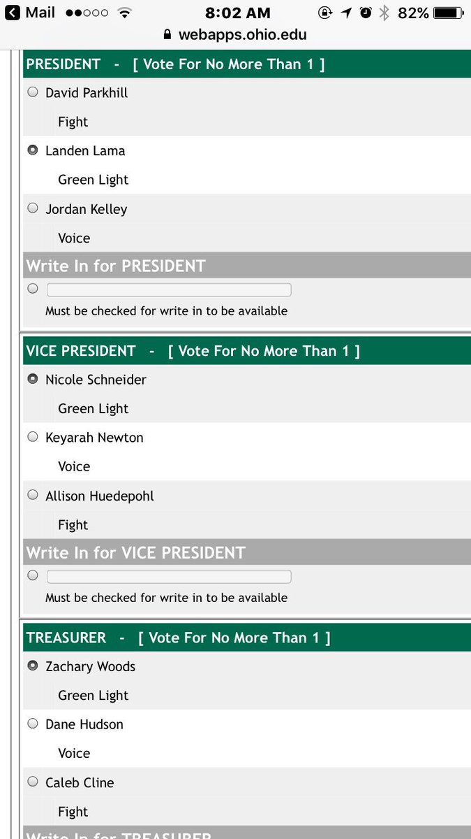 This day has finally come and I'm so excited to cast my vote for <a href="/GreenLight4OU/">GreenLight4OU</a>. VOTE TODAY, HERES THE LINK.  webapps.ohio.edu/stusenate/inde…