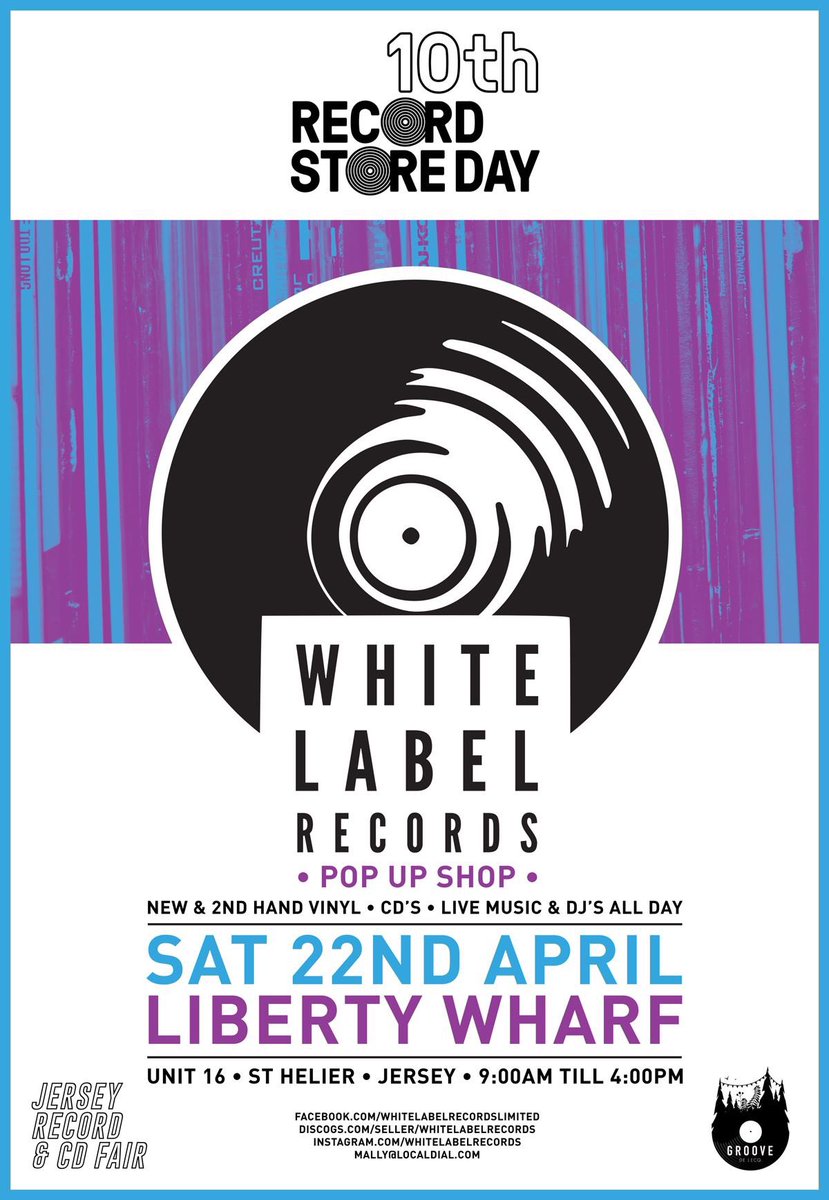 White Label Records Pop Up Shop for <a href="/recordstoreday/">Record Store Day</a> #recordstoreday Sat 22nd April Unit 16 ! #jerseyci