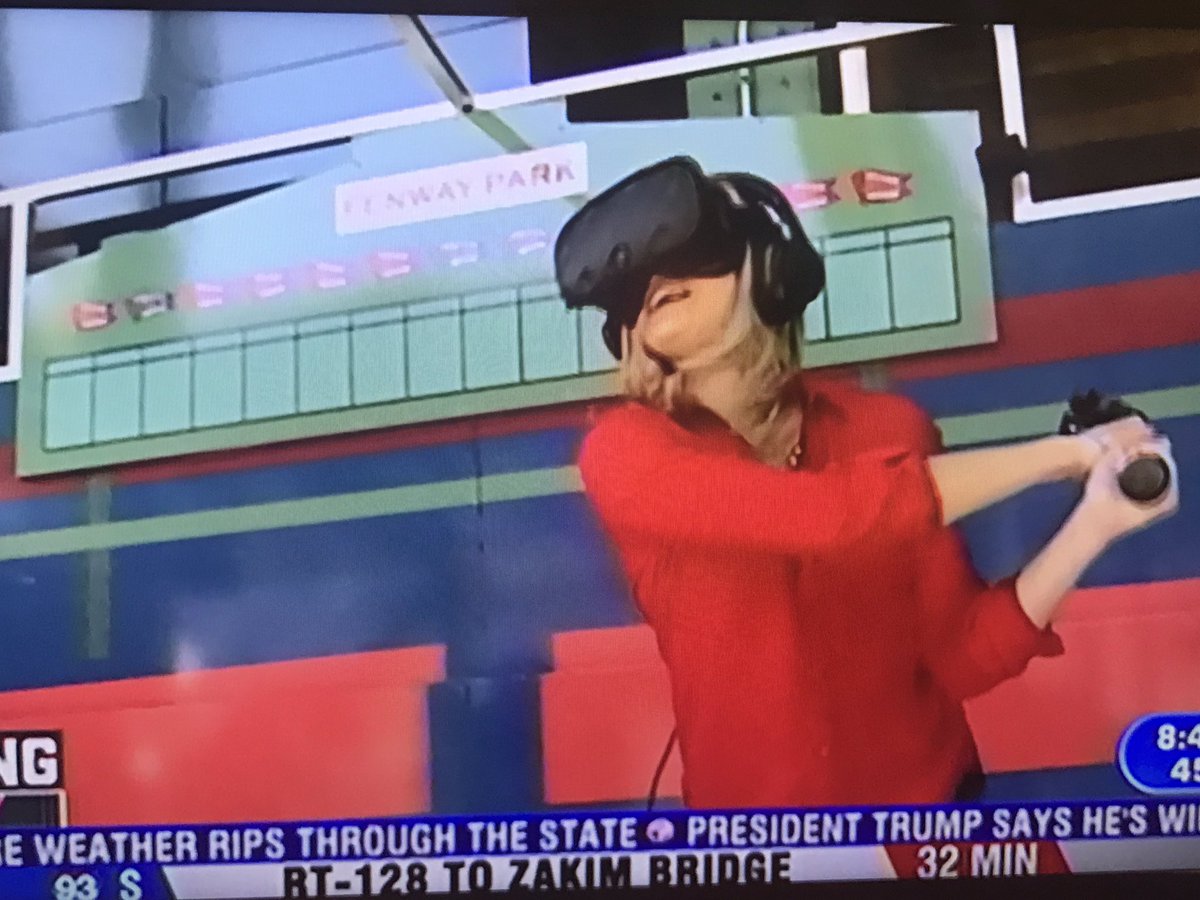KrisAndersonTV's tweet photo. We may not have #BigPapi but at least we have #LittlePinto! @alainapinto swinging for the fences at #Fenway! #7News #VR #OpeningDay https://t.co/OeyMWEZouZ