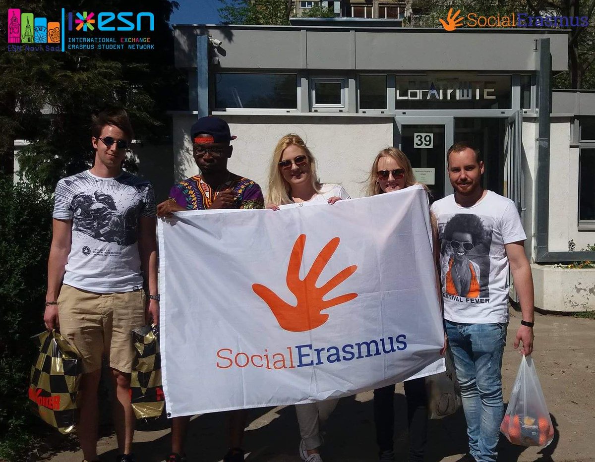 esnnovisad's tweet photo. We kicked off #SocialErasmusWeek today with a visit to children's shelter Svratište #LeaveYourMark #THISisESN #ESNnovisad https://t.co/7HwOhOiAQn