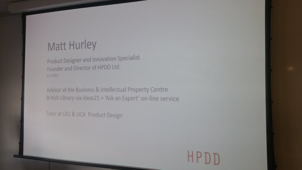 Paul Lighterness (@plighterness) on Twitter photo Matt Hurley from HPDD Ltd presenting design work this afternoon in Knowledge Dock to Product Design students <a href="/UELProduct/">UEL Product Design</a> <a href="/UEL_News/">Uni of East London</a> Matt Hurley from HPDD Ltd presenting design work this afternoon in Knowledge Dock to Product Design students <a href="/UELProduct/">UEL Product Design</a> <a href="/UEL_News/">Uni of East London</a>
