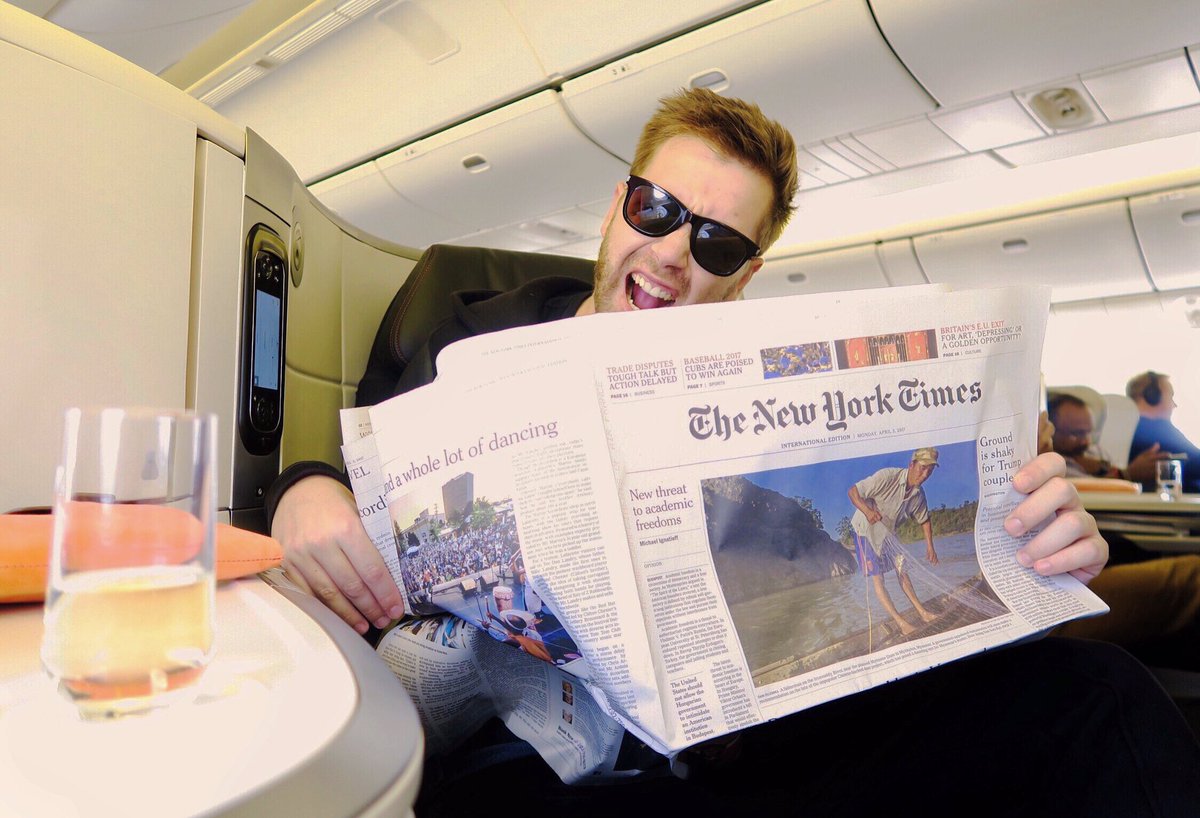 Next stop NYC ! I totally approve this new <a href="/airfrance/">Air France</a> business class seat ! #ThankYouAirFrance !