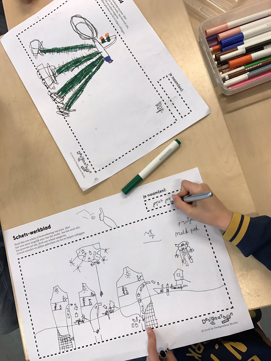 schoolWesp's tweet photo. De eerste fase designathon was vanmiddag, al mooie plannen om de wereld schoner te maken. Morgenmiddag gaan we verder. https://t.co/93Z7t4goIe
